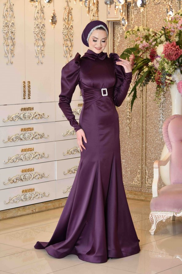 DEVA MÜRDÜM ABİYE ELBİSE - 6