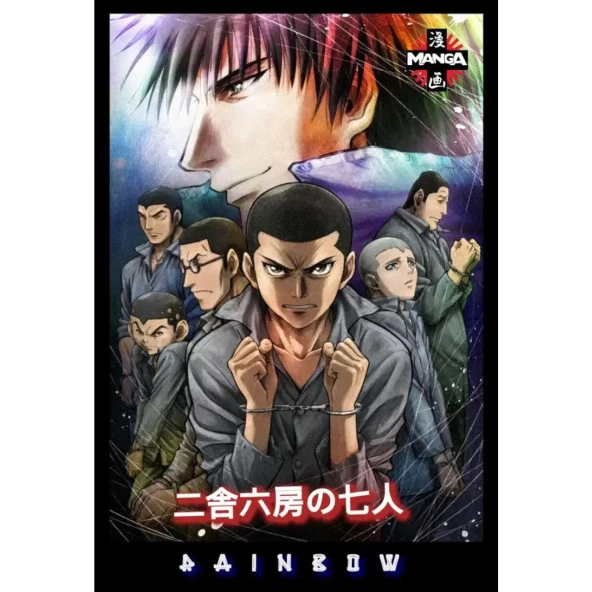 Rainbow Anime Manga Ahşap Poster 10*15 Cm