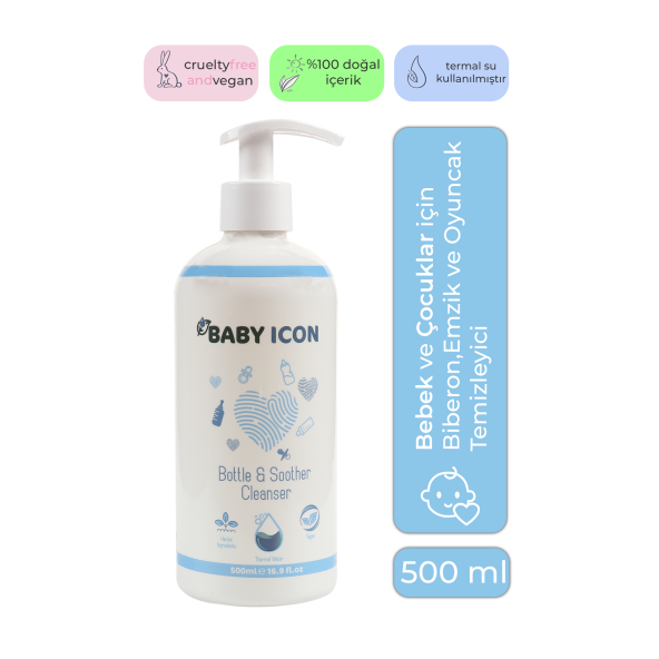 Baby icon Doğal Portakal Yağlı  Biberon Emzik Temizleyici 500 ml - 5