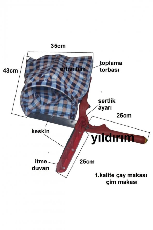 Çay Makası Çay Toplama Çim Makası Bahçe Makası