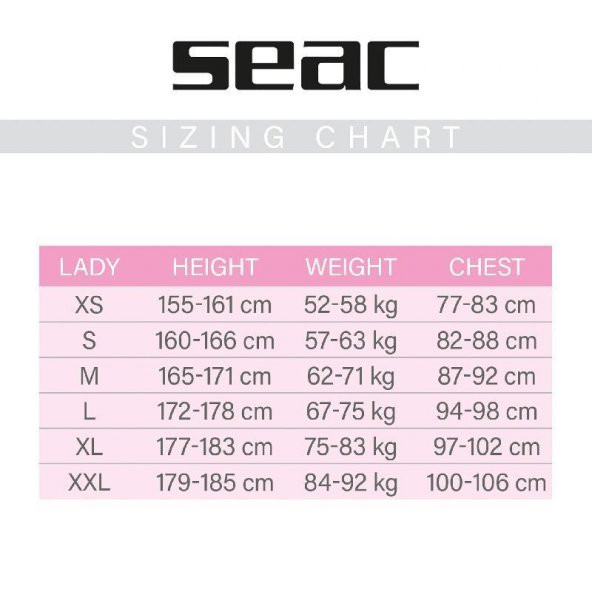 Seac Sub Master Dry Bayan Yarı Kuru Dalış Elbisesi 7 mm - 8