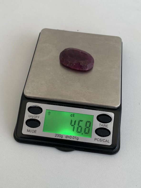 Faset Kesim Doğal Yakut Taşı 46,6 Karat ( Ruby , Rubin Stone) - 8