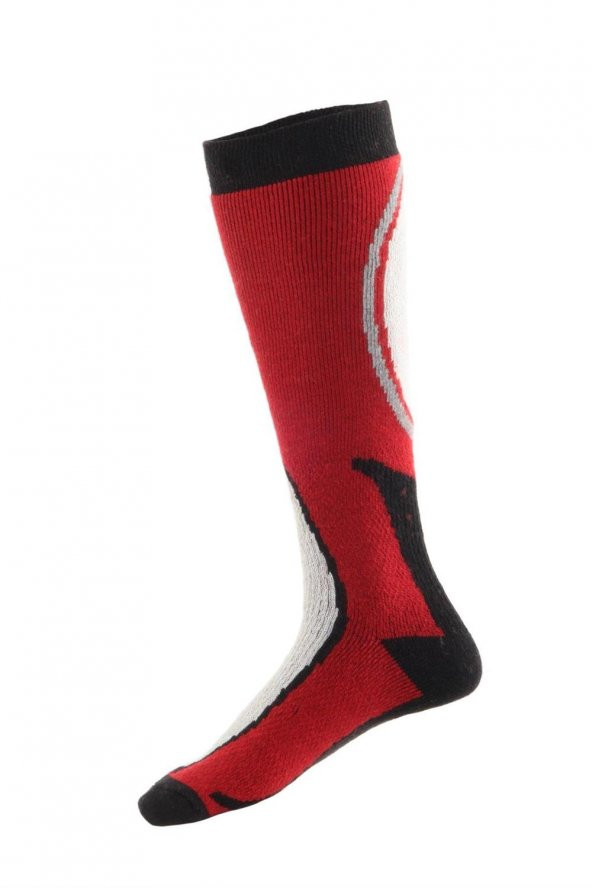 Panthzer Ski & Snowboard Socks Kırmızı/Siyah
