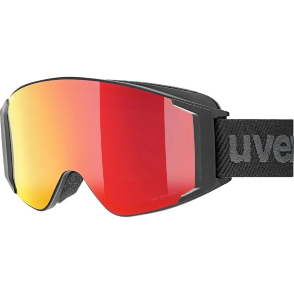 Uvex G.Gl 3000 Top Siyah Mat Dl/Fm Kırmızı Kayak Gözlüğü