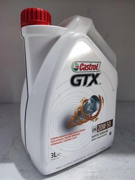 Castrol GTX 20W-50 3 lt Motor Yağı - 2024