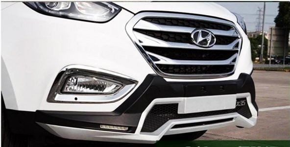 Hyundai İx35 Ön Arka Koruma Ledli Ürün 2009-2016 A+ İthal Malzeme Gri Renk