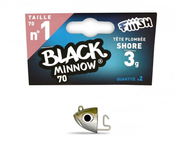 Fiiish Black Minnow BM70/1 BM036 Shore 3Gr Kaki Jig Head