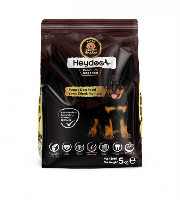 Heydoo Puppy Kuzu Etli Pirinçli Yavru Köpek Maması 5 Kg