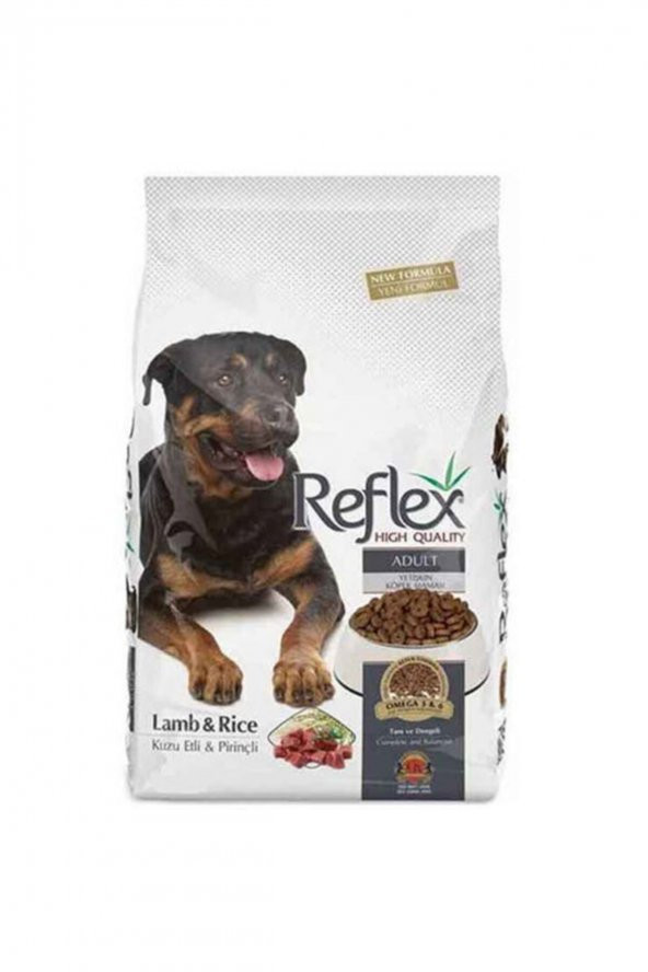 Reflex Kuzu Etli Pirinçli Yetişkin Köpek Maması 3 Kg