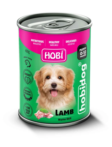 Hobi Hobidog Kuzu Etli Yavru Köpek Konservesi 400gr