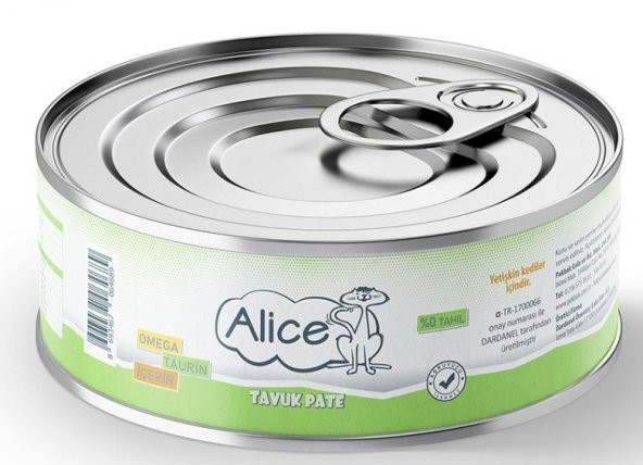 Alice Tavuklu Pate Kedi Konserve 95 Gr