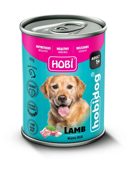 Hobi Hobidog Kuzu Etli Yetişkin Köpek Konservesi 400gr