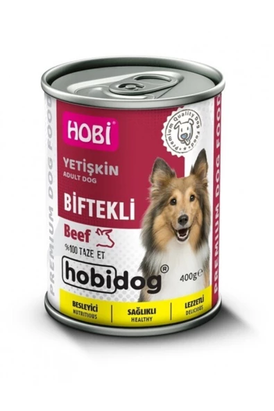 Hobi Hobidog Biftekli Yetişkin Köpek Konservesi 400g - 2
