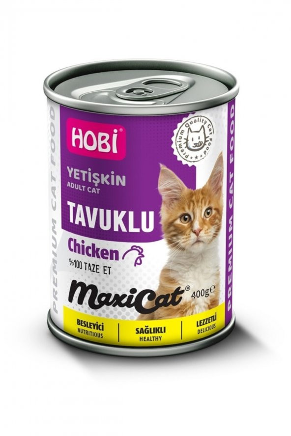 Hobi Maxicat Tavuklu Yetişkin Kedi Konservesi 400gr