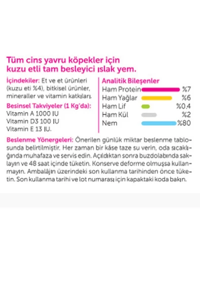 Royalist Kuzu Etli Gravy Konserve Yavru Köpek Maması 400 gr - 2