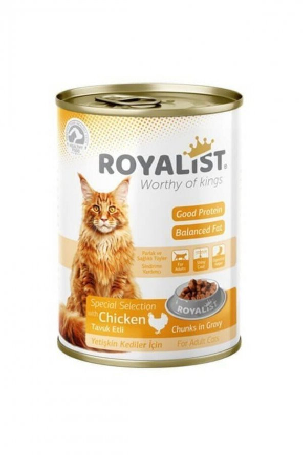 Royalist Tavuklu Yetişkin Kedi Konserve 400 Gr
