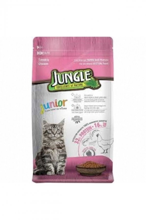 Jungle Tavuklu Yavru Kedi Maması 500 Gr