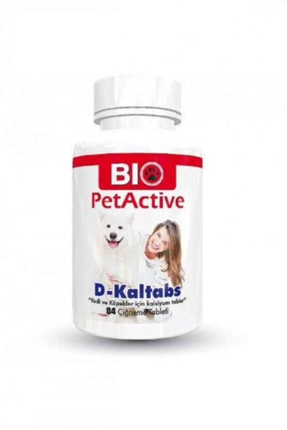 Biopetactive D-kaltabs 84 Tablet Kedi Ve Köpek Kalsiyum Tablet