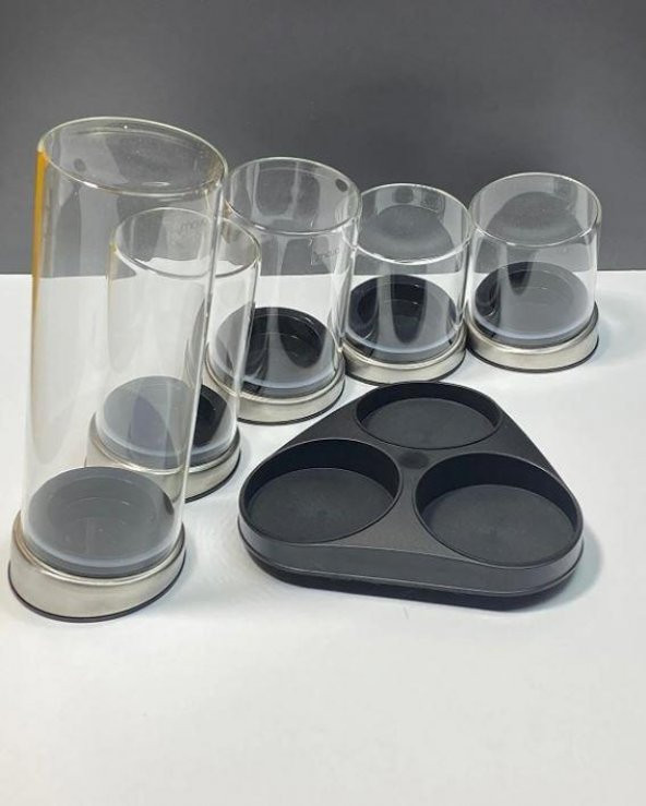 Arow Döner Standlı Cam Baharatlık-DC1.TR.3480 - 3