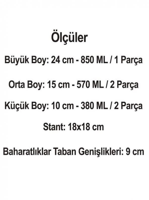 Arow Döner Standlı Cam Baharatlık-DC1.TR.3480 - 4