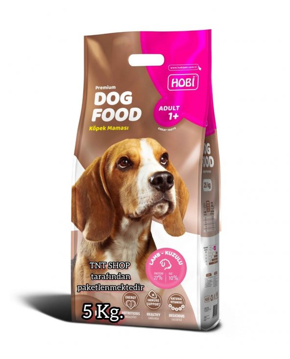 Hobi Kuzu Etli Yetişkin Köpek Maması 5 Kg.