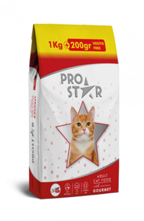 Pro Star Gourmet Kedi Maması 1200gr