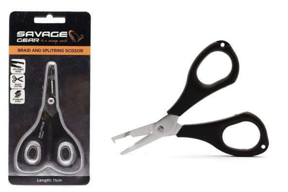 Savage Gear Braid and Splitring Scissors 11 cm Balıkçı Makas - 7
