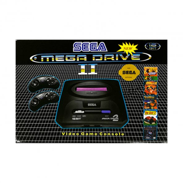 Sega Mega Drive 2 48 Oyunlu Efsane Retro Oyun Konsolu 16-Bit Çift Kol - 5