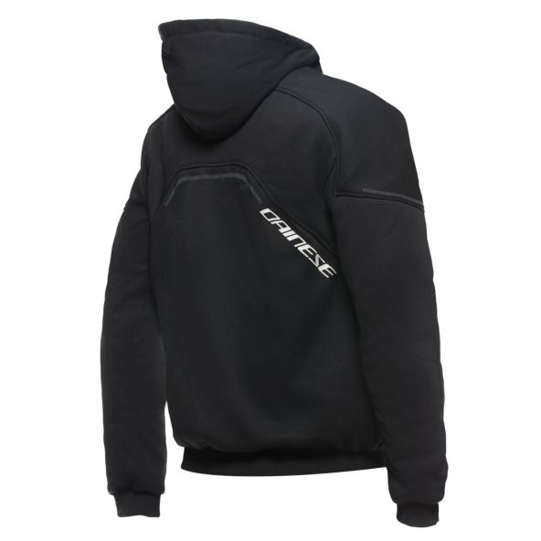 DAINESE CEKET DAEMON-X SAFETY HOODIE FULL ZIP BLACK WHITE - 2