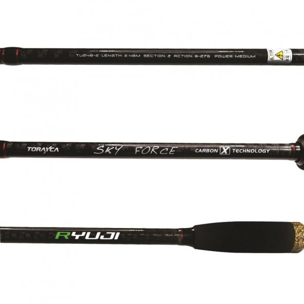 Ryuji Sky Force 248 Cm 8-27 gr 2 Parça Spin Olta Kamışı - 3