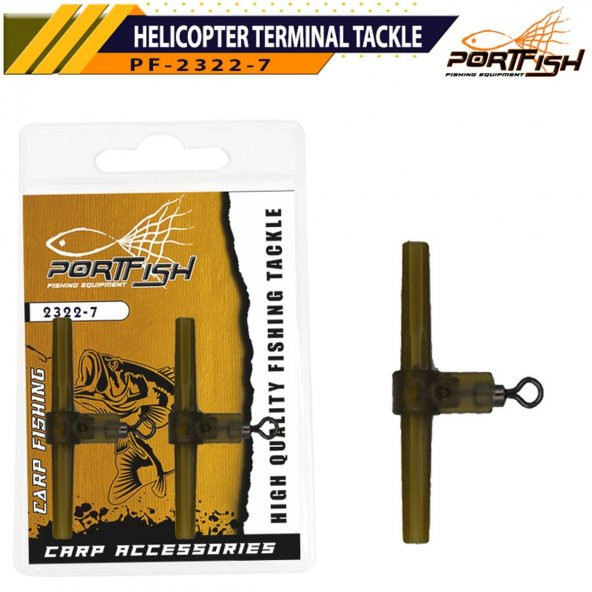 Portfish Helicopter Terminal Tackle T Fırdöndü (Sissy Aparatı) - 2