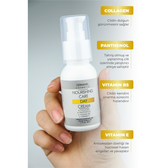 Dermanel Besleyici Bakım Gündüz Kremi+Dermanel Nem Zengini Kolajen Krem - 2