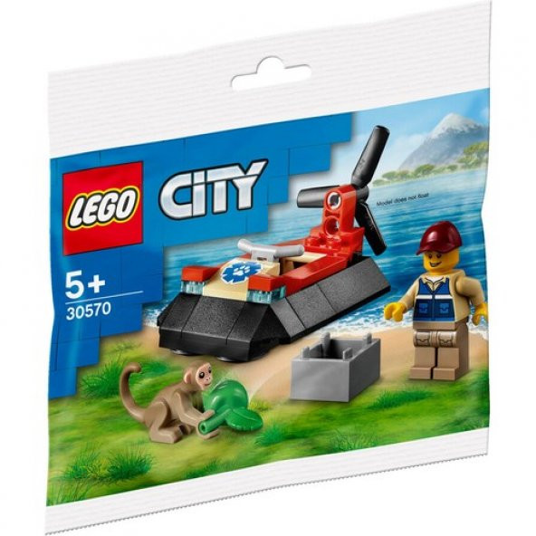 Lego 30570 City Vahşi Hayvan Kurtarma Hoverkraftı - Resim 2