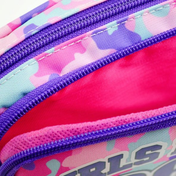 Muggle Girls Rule 2 Bölmeli Kalem Çantası MU-6849 - Resim 5