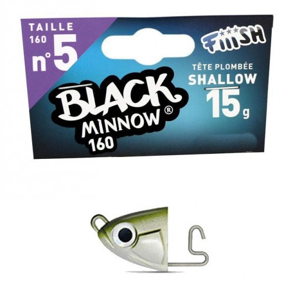 Fiiish Black Minnow BM160/5 BM157 Shallow 15Gr Kaki Jig Head