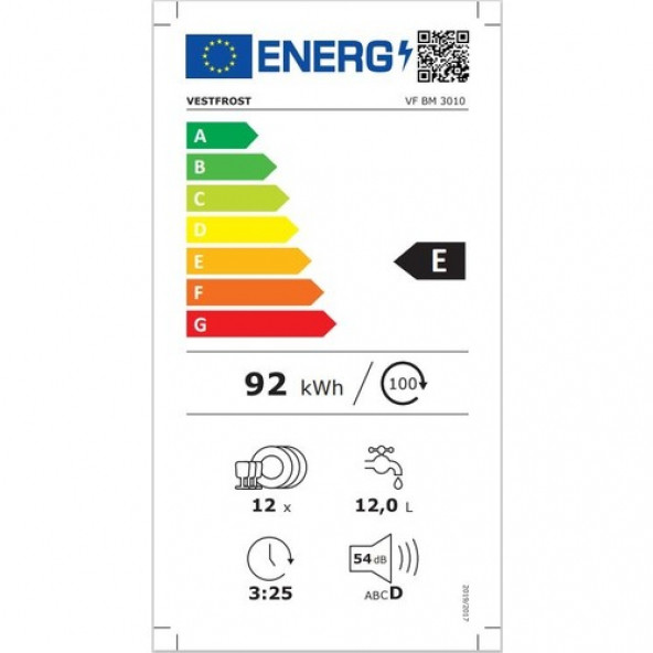 Vestfrost VF BM 3010 3 Programlı Bulaşık Makinesi - 4