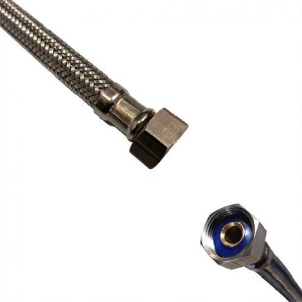 GAMA PASLANMAZ ÇELİK SU BAĞLANTI FLEXİ 3/8*3/8 30 CM - 2
