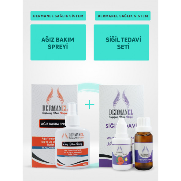 Dermanel Ağız Bakım Spreyi+Dermanel Siğil Tedavi Seti