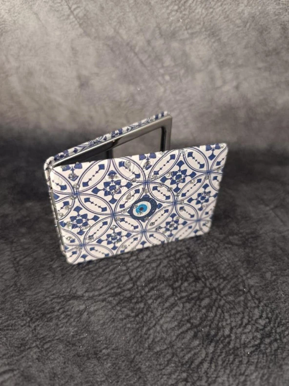 Cep Ayna Kötü Göz Nazar Makyaj Çanta Seyahat Taşınabilir Ayna Kozmetik - 2