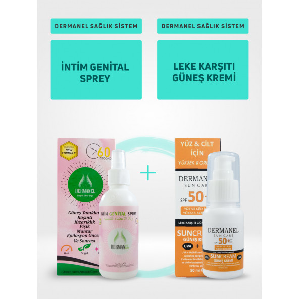 Dermanel İntim Sprey+Dermanel Leke Karşıtı Güneş Kremi