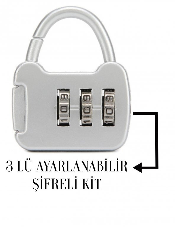 Valiz Şifreli Kilit Ayarlanabilir Askılı 8683255012565 - 2