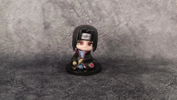 Anime Figür Naruto Itachi Uchiha 6 cm Karakter Mini Figür Oyuncak Biblo