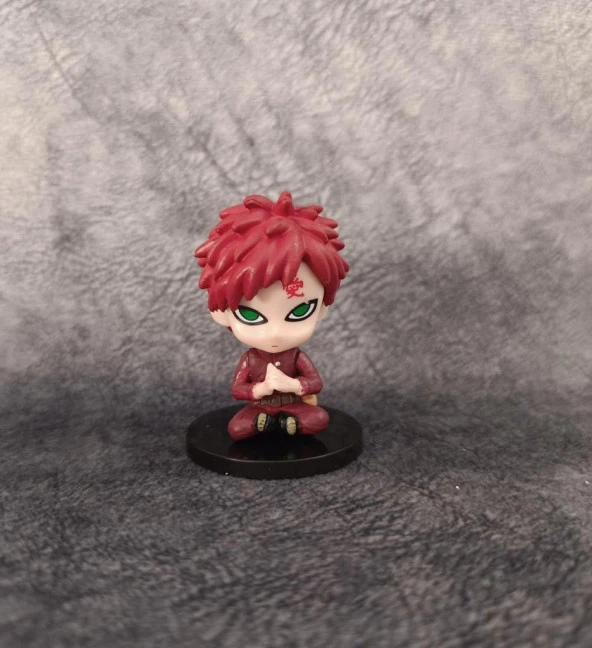 Anime Figür Naruto Sabaku No Gaara 6 cm Karakter Mini Figür Oyuncak Biblo
