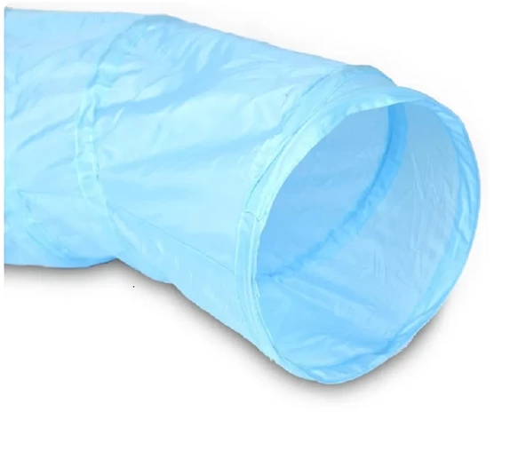 Katlanabilir Gökkuşağı Kedi Oyun Tüneli 123x25 Cm - 8