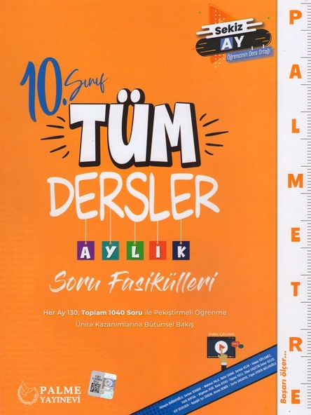 PALME 10.SINIF TÜM DERSLER AYLIK SORU FASİKÜLLERİ ürün görseli