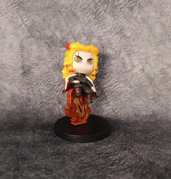 Anime Demon Slayer Rengoku 9 cm Karakter Figür Oyuncak Biblo
