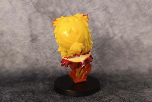Anime Demon Slayer Rengoku 9 cm Karakter Figür Oyuncak Biblo - 3
