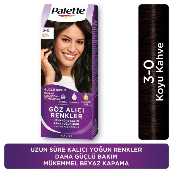Palette Göz Alıcı Renkler 3/0 Koyu Kahve - 3