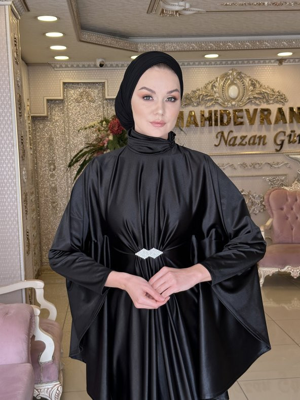 Ceylin Siyah Abiye Elbise - 5