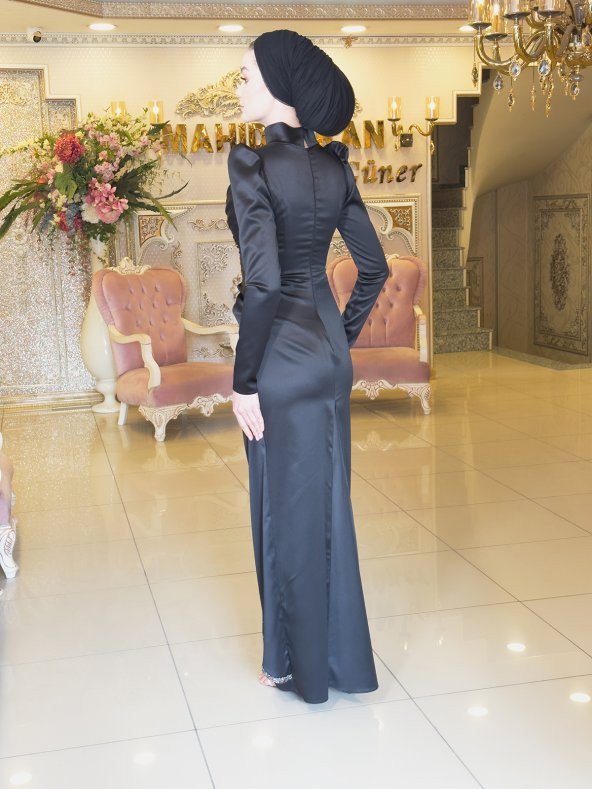 Lavin Siyah Abiye Elbise - 2